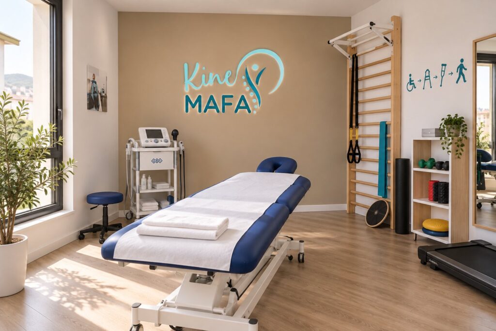 Salle de soin du cabinet Kiné MAFA